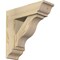 Ekena Millwork Funston Traditional Rough Sawn Bracket w/ Offset Brace, Douglas Fir, 6"W x 18"D x 18"H BKT0604X18X18FST01RDF - alternate 1
